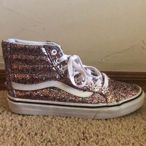 Multicolored sparkle Vans